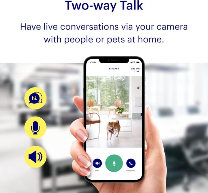 Canary View Indoor Home Security Camera 1080p HD WiFi IP | 24/7 Watch Live Video, Motion Alerts, Two-Way Talk, Night Vision, 10x Zoom, Private Mode, Works with Alexa, Google Assistant and More - Image 3