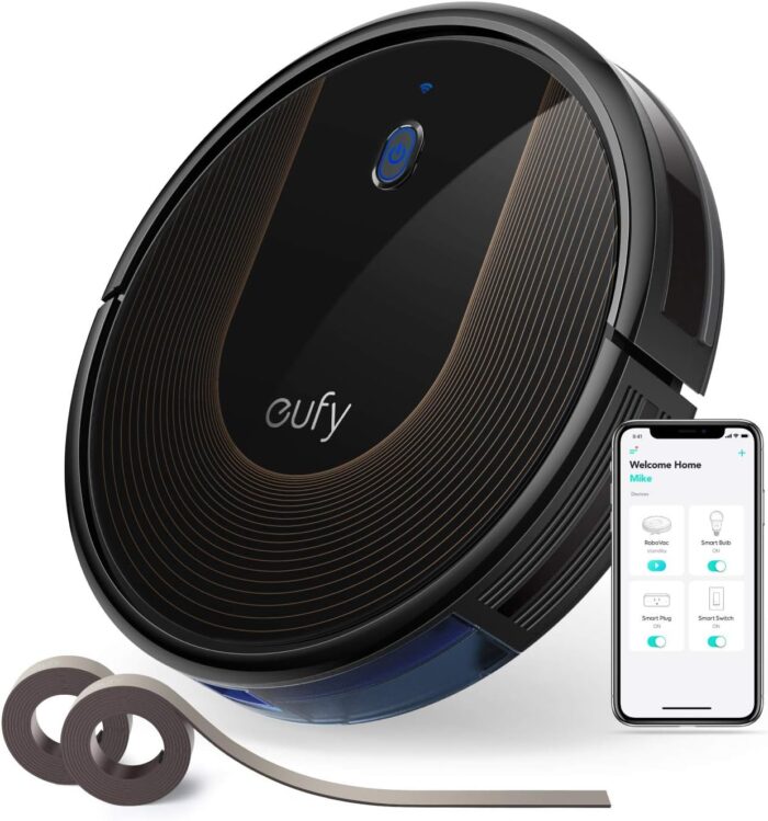 Eufy BoostIQ RoboVac 30C, Robot Vacuum Cleaner, Wi-Fi, Super-Thin, 1500Pa Strong Suction, Boundary Strips Included, Self-Charging Robotic Vacuum Cleaner (Renewed) - Image 2