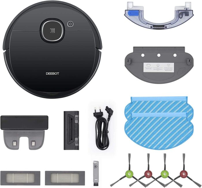Ecovacs DEEBOT OZMO 920 2in1 Mopping Robotic Vacuum with Laser Navigation, No-Go Zones, Systematic Cleaning, Multi-Floor Mapping, Works with Alexa & App, Large, Black - Image 2