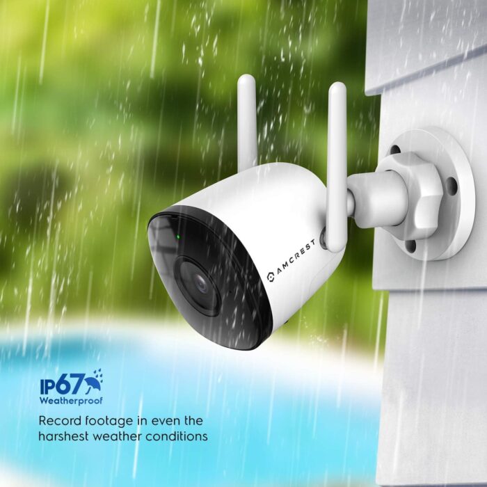 Amcrest 1080P WiFi Camera Outdoor, Smart Home 2MP Bullet IP Security Camera Outdoor Wireless, 98ft Nightvision, Built-in Mic, 102° FOV, 256GB MicroSD Storage (Sold Separately), ASH22-W (Wired Power) - Image 8