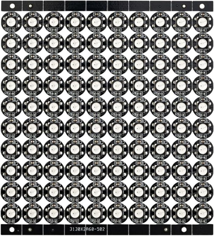 BTF-LIGHTING WS2812B 100PCS 5050SMD Individually Addressable Smart RGB LED Pixel for Arduino Single 1-led RGB LED Module Pixels Color Light Black PCB Only DC5V Christmas(No Adapter or Controller)