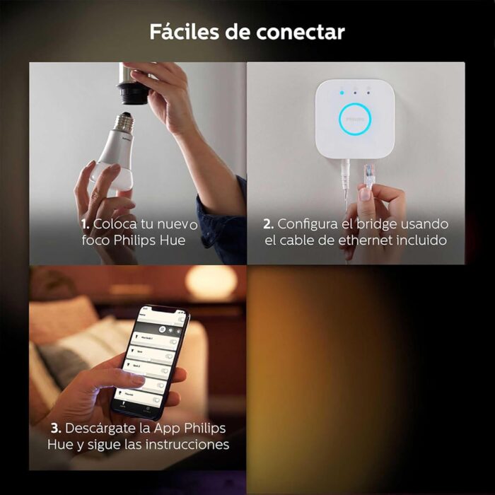 ,Philips Hue White Ambiance A19 60W Equivalent Dimmable LED Smart Light Bulb, 1 Smart Bulb, Works with Alexa, Apple HomeKit, and Google Assistant, (California Residents) - Image 7