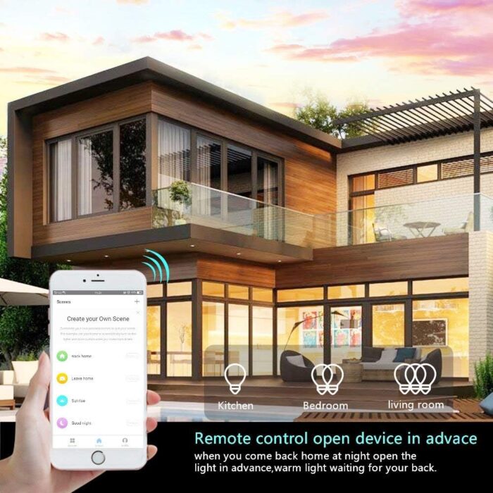 WiFi Light Switch Smart Switch 2 Gang Touch Wall Switch - Compatible with Alexa Google Assistant - Image 4