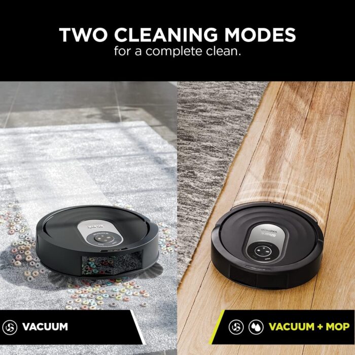 Shark AI Robot Vacuum & Mop with Self-Cleaning Brushroll for Floors, Carpet Black/Silver (RV2001WD) With LiDAR Navigation - Image 4