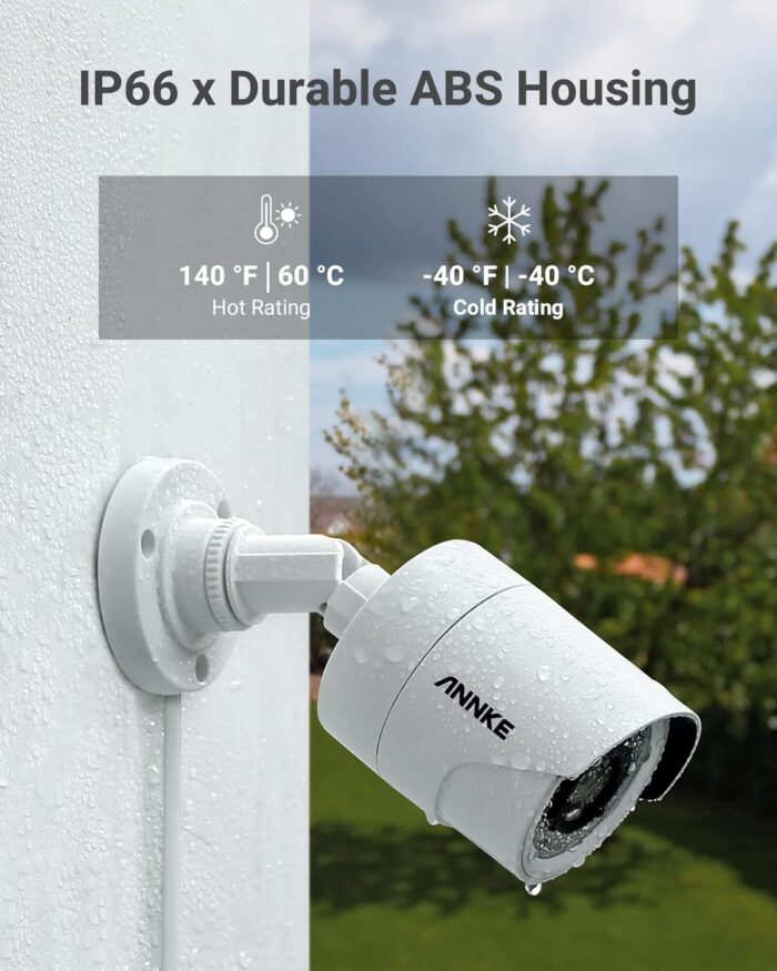 ANNKE Security Camera System, 3K Lite 5-in-1 H.265+ 8CH eDVR with 1TB eSSD and (4) 1080p (2MP) Weatherproof Surveillance Wired Cams, AI Human/Vehicle Detection, 100ft Night Vision, Email Alert - Image 6