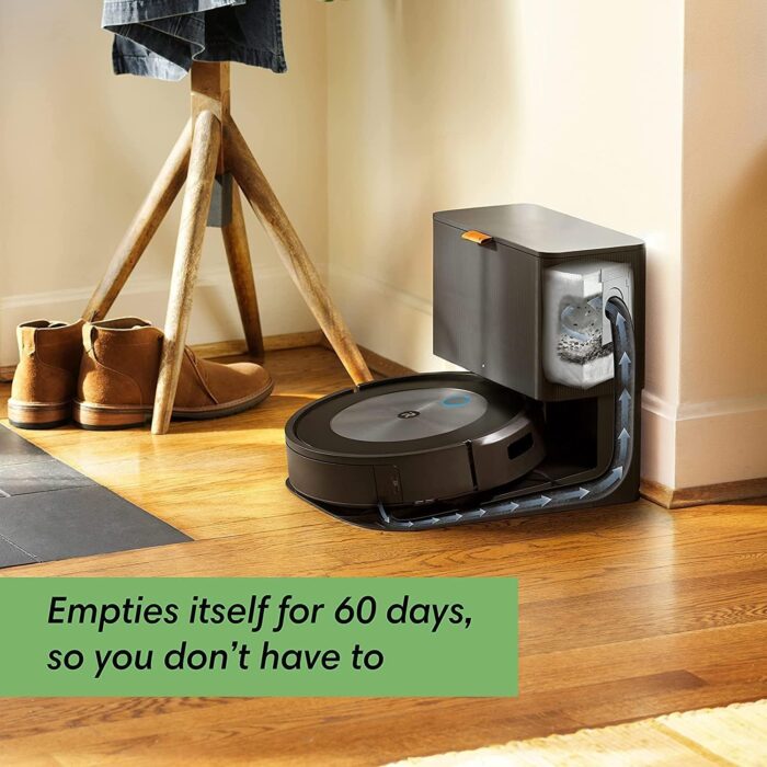 iRobot® Roomba® j7+ (7550) Robot Vacuum Bundle with Automatic Dirt Disposal - Wi-Fi Connected, Smart Mapping, Ideal for Pet Hair (+2 AllergenLock Dirt Disposal Bags) - Image 3