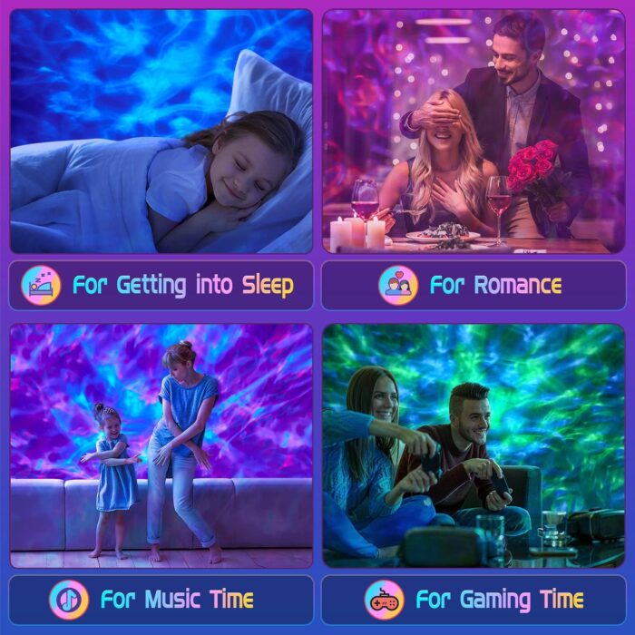 ONEFIRE Galaxy Projector, White Noise Night Light Projector for Bedroom, Bluetooth Music Ceiling Projector Room Lights, Remote Timer Galaxy Light Skyligh,Star Lights Projector for Kids Teen Girl Gifts - Image 6