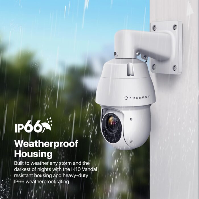 Amcrest 2MP Outdoor PTZ POE + IP Camera Pan Tilt Zoom (Optical 25x Motorized) POE+ Camera Security Speed Dome, CMOS Image Sensor, 328ft Night Vision, POE+ (802.3at) F1.6, IP66, IP2M-863EW-AI-V2 - Image 6