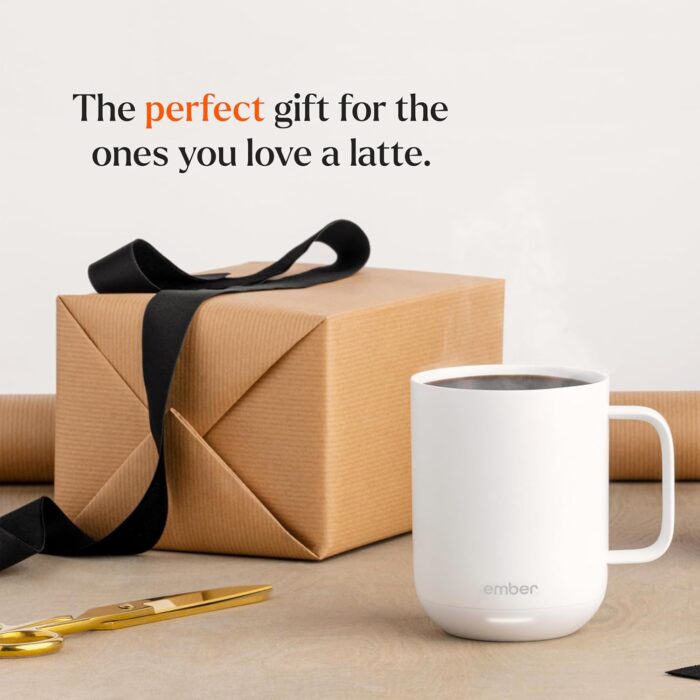 Ember Temperature Control Smart Mug 2, 10 Oz, App-Controlled Heated Coffee Mug with 80 Min Battery Life and Improved Design, White - Image 9