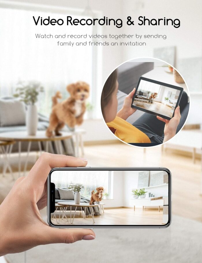faroro Dog Camera with Treat Dispenser, 2.4G and 5G WiFi Pet Camera with Two Way Audio and 1080P Full HD Night Vision for Treat Tossing and Monitoring Your Pet Remotely - Image 5