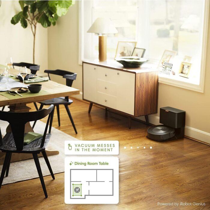 iRobot® Roomba® j7+ (7550) Robot Vacuum Bundle with Automatic Dirt Disposal - Wi-Fi Connected, Smart Mapping, Ideal for Pet Hair (+2 AllergenLock Dirt Disposal Bags) - Image 2