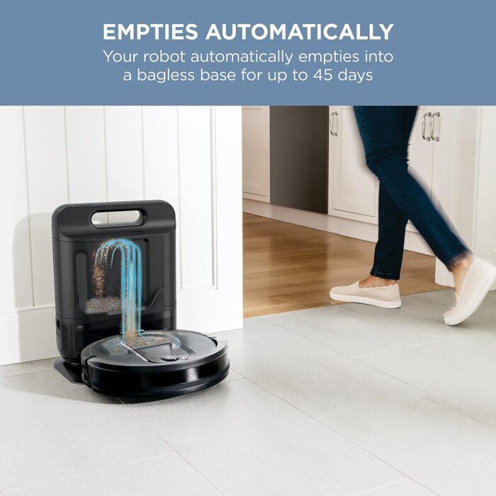 Shark IQ Robot Vacuum AV1002AE with XL Self-Empty Base, Self-Cleaning Brushroll, Advanced Navigation, Wi-Fi, Compatible with Alexa, 2nd Generation - Image 2