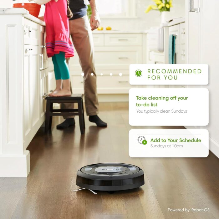 iRobot Roomba E5 (5150) Robot Vacuum - Wi-Fi Connected, Works with Alexa, Ideal for Pet Hair, Carpets, Hard, Self-Charging Robotic Vacuum, Black (Renewed) - Image 5