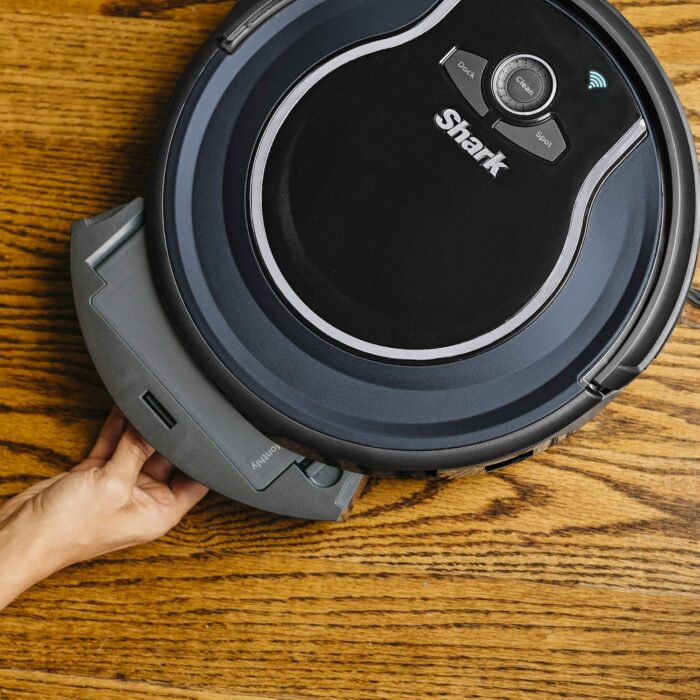 Shark RV761 ION Robot App-Controlled Robot Vacuum (Black/Navy Blue) (Renewed) - Image 6