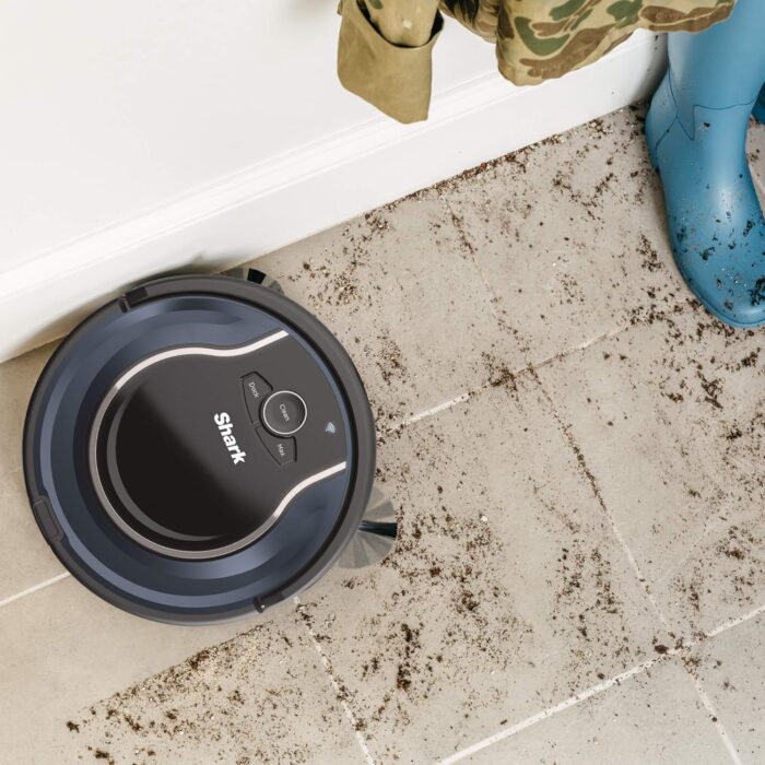 Shark RV761 ION Robot App-Controlled Robot Vacuum (Black/Navy Blue) (Renewed) - Image 5