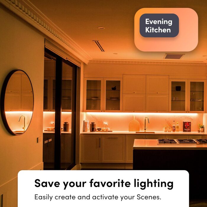 LIFX Lightstrip Color Zones, Wi-Fi Smart LED Light Strip, Full Color with Polychrome Technology™, No Bridge Required, Works with Alexa, Hey Google, HomeKit and Siri, 80" Kit - Image 8