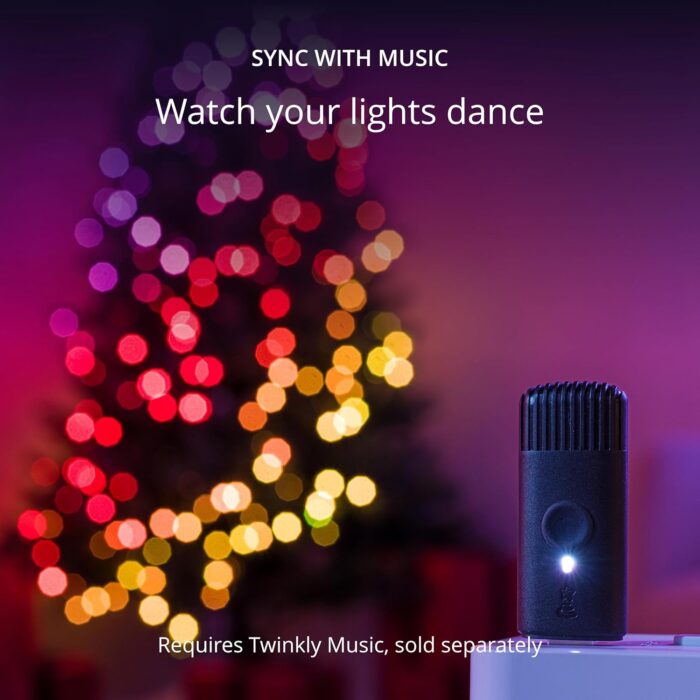 Twinkly Strings 400 LED RGB, LED Light String for in- and Outdoor, Smart LED Lights, Mappable LEDs, Compatible with Alexa and Google Home, IP44, Green Wire, 105ft - Image 7