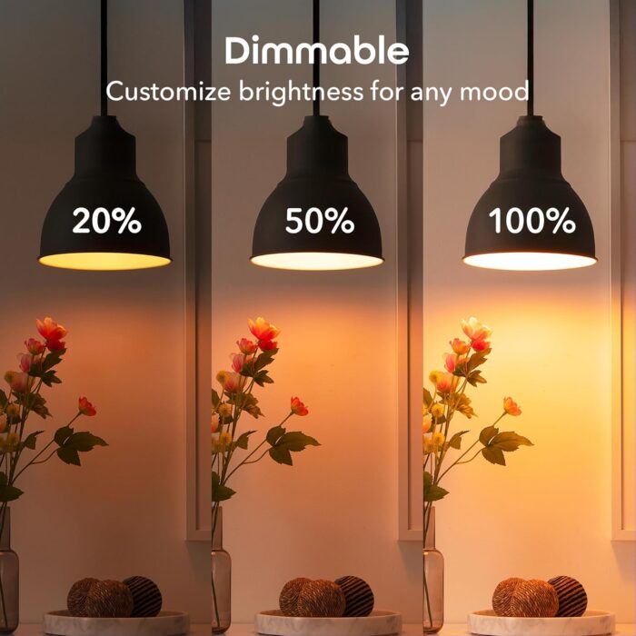 Geeni Smart Light Bulbs - Color Changing & Tunable White, Dimmable, Works with Alexa & Google Home, 2.4 GHz WiFi, A19, 800 lm, 4 Pack - Image 7