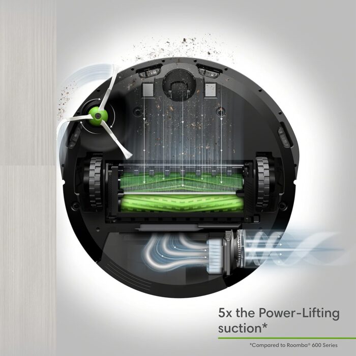 iRobot Roomba E5 (5150) Robot Vacuum - Wi-Fi Connected, Works with Alexa, Ideal for Pet Hair, Carpets, Hard, Self-Charging Robotic Vacuum, Black (Renewed) - Image 3