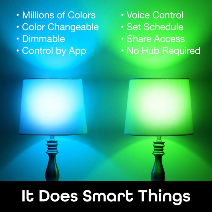 Geeni PRISMA 1050 Wi-Fi LED Light Bulb, Multicolor (2700K) – Dimmable LED Bulbs, A21, 75-Watt Equivalent – No Hub Required – Works with Amazon Alexa, Google Assistant - Image 2