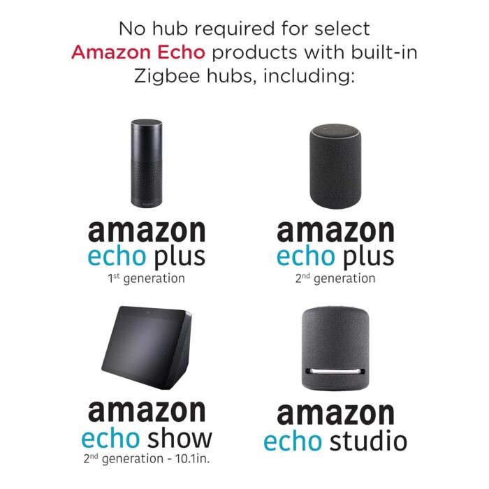 Enbrighten Zigbee Dimmer, QuickFit & SimpleWire, Pairs Directly with Echo Studio/Show 10/Plus 1st & 2nd Gen, Works WIth Alexa, Google Assistant, White & Light Almond, Smart Light Switch, 43080 - Image 2
