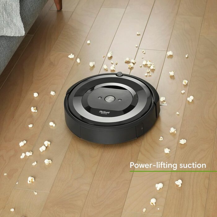 iRobot Roomba E5 (5150) Robot Vacuum - Wi-Fi Connected, Works with Alexa, Ideal for Pet Hair, Carpets, Hard, Self-Charging Robotic Vacuum, Black (Renewed) - Image 2