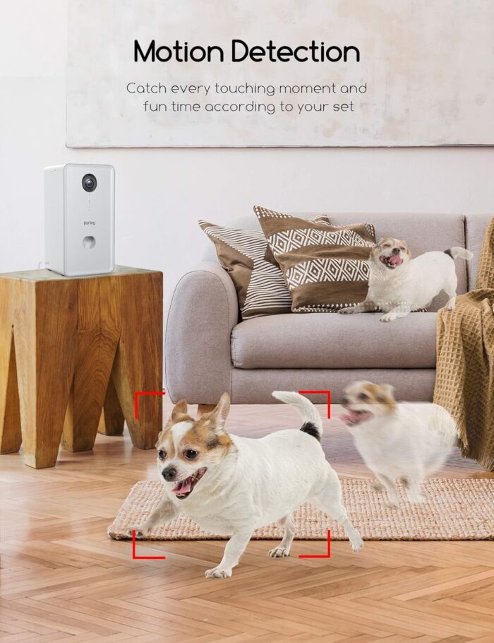 faroro Dog Camera with Treat Dispenser, 2.4G and 5G WiFi Pet Camera with Two Way Audio and 1080P Full HD Night Vision for Treat Tossing and Monitoring Your Pet Remotely - Image 6