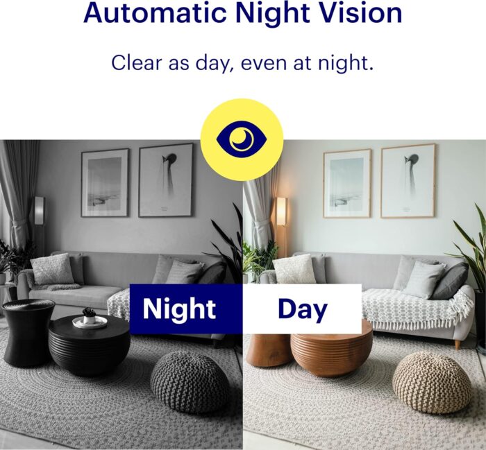 Canary View Indoor Home Security Camera 1080p HD WiFi IP | 24/7 Watch Live Video, Motion Alerts, Two-Way Talk, Night Vision, 10x Zoom, Private Mode, Works with Alexa, Google Assistant and More - Image 7