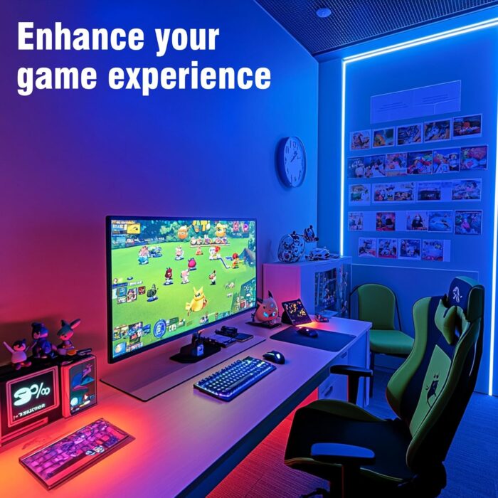 VOLIVO LED Strip Lights 25 FT, App Controlled Bluetooth Led Light Strips Sync with Music, Color Changing Lighting for Bedroom, Home Decoration - Image 2