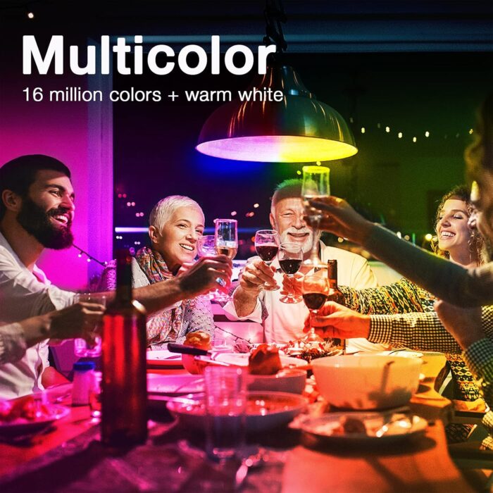 DAYBETTER Smart Light Bulbs, RGBCW Wi-Fi Color Changing Led Bulbs Compatible with Alexa & Google Home Assistant, A19 E26 9W 800LM Multicolor Bulb, No Hub Required, 6 Pack - Image 2