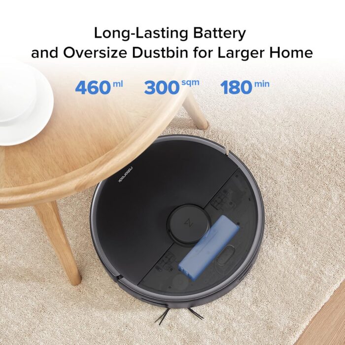 roborock S4 Max Robot Vacuum with Lidar Navigation, 2000Pa Strong Suction, Multi-Level Mapping, No-go Zones, Ideal for Carpets and Pets Robotic Vacuum - Image 5