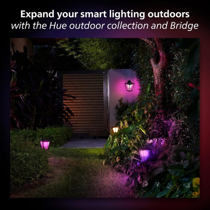 Philips Hue Calla Outdoor Smart Pathway Light - White & Color Ambiance LED Walkway Lights - Low Voltage Lighting - 1 Pack - Requires Bridge and Power Supply - Control with App and Voice - Weatherproof - Image 8