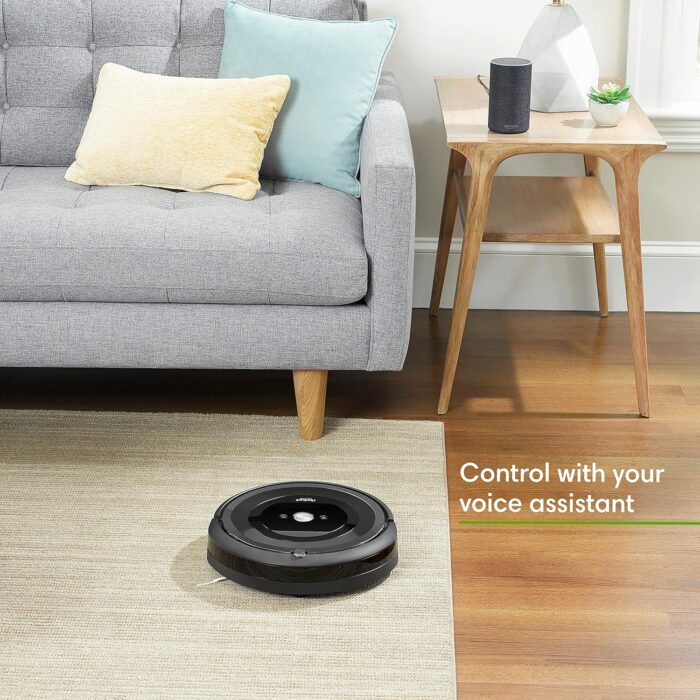 iRobot Roomba E5 (5150) Robot Vacuum - Wi-Fi Connected, Works with Alexa, Ideal for Pet Hair, Carpets, Hard, Self-Charging Robotic Vacuum, Black (Renewed) - Image 7