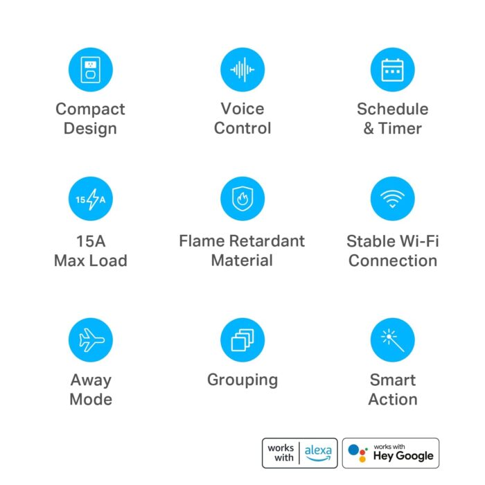 Kasa Smart Plug Ultra Mini 15A, Smart Home Wi-Fi Outlet Works with Alexa, Google Home & IFTTT, No Hub Required, UL Certified, 2.4G WiFi Only, 1-Pack(EP10), White - Image 3