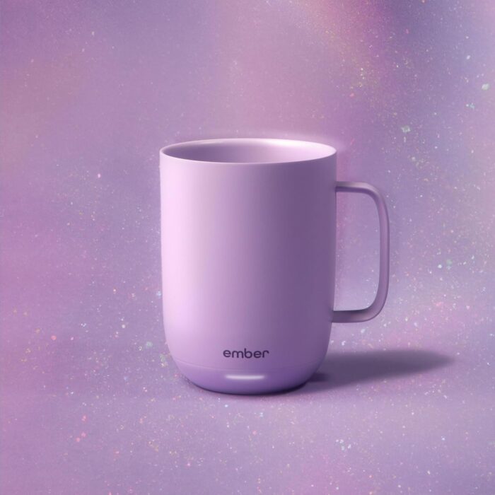 Ember Temperature Control 14oz Smart Mug 2, App-Controlled and Rechargeable Heated Coffee Cup Warmer with Intelligent LED Display, Lavender. - Image 2