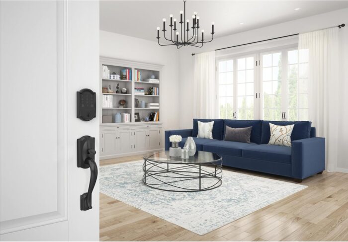 Schlage Encode Smart WiFi Deadbolt Lock for Front Door - Keyless Entry with App or Touchscreen - Works with Alexa, Apple HomeKit, Hey Google, & Airbnb - Create Codes for Guests - Matte Black - Image 6