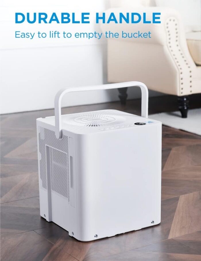 Midea Cube 50 Pint Dehumidifier for Basement and Rooms at Home for up to 4,500 Sq. Ft., Smart Control, Compatible with Alexa (White), Drain Hose Included, ENERGY STAR Most Efficient 2023 - Image 9