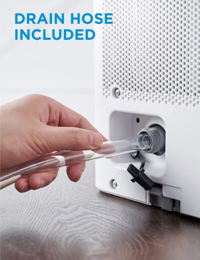 Midea Cube 50 Pint Dehumidifier for Basement and Rooms at Home for up to 4,500 Sq. Ft., Smart Control, Compatible with Alexa (White), Drain Hose Included, ENERGY STAR Most Efficient 2023 - Image 7