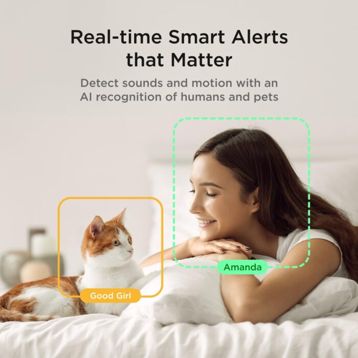 Petcube Play 2 Wi-Fi Pet Camera with Laser Toy for Cats & Dogs, 1080P HD Video, 160° Full-Room View, 2-Way Audio, Sound/Motion Alerts, Night Vision, Pet Monitoring App - Image 4
