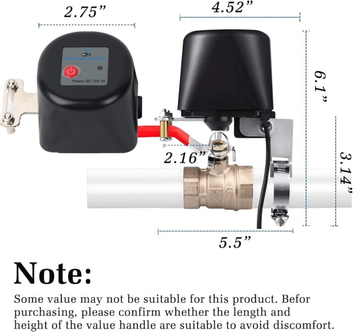 Owfeel WiFi Smart Valve, WiFi Control Water Valve Compatible with Alexa, Google and Application Program iOS/Android - Image 9