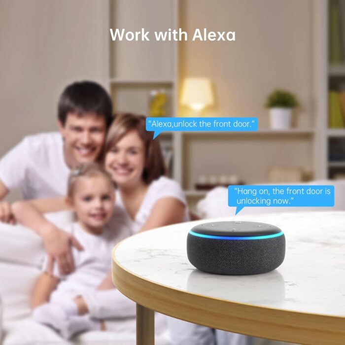 Smart Lock SMONET Bluetooth Keyless Entry Keypad Smart Deadbolt-Fingerprint Electronic Deadbolt Lock, Remote Ekeys Sharing, Easy to Install for Homes and Hotel Works with Alexa(Gateway Not Included) - Image 8