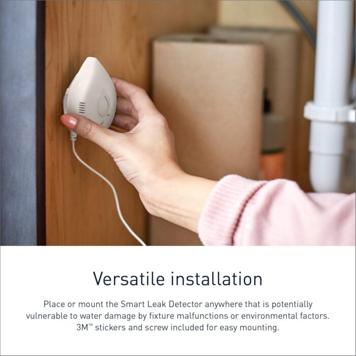 Moen Flo Smart Water Leak Detector, Drip or Flood Sensor Alarm for Home, 1-Pack, White, 920-004 - Image 3