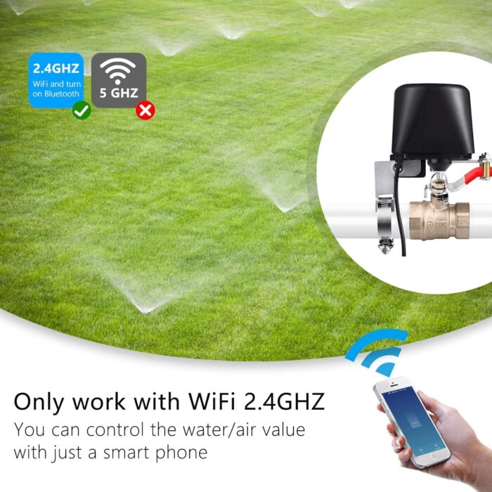 Owfeel WiFi Smart Valve, WiFi Control Water Valve Compatible with Alexa, Google and Application Program iOS/Android - Image 2