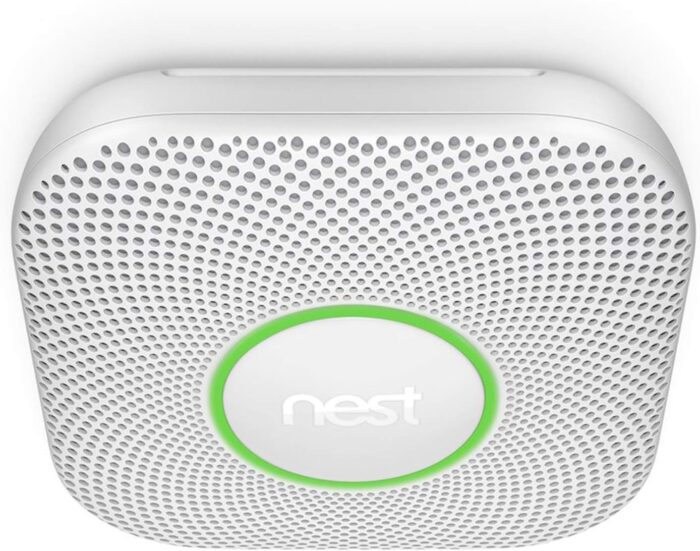 Google Nest Protect - Smoke Alarm - Smoke Detector and Carbon Monoxide Detector - Wired, White - Image 2
