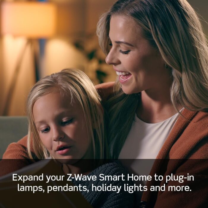 Leviton Decora Smart Tamper-Resistant Outlet with Z-Wave Technology, 1 Pack, ZW15R-1BW, White - Image 2