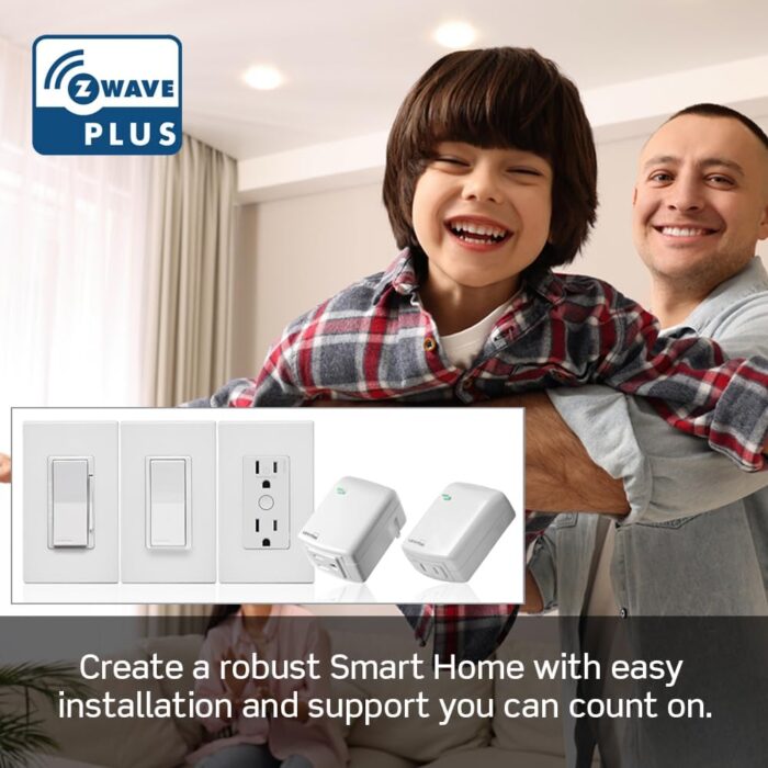 Leviton Decora Smart Tamper-Resistant Outlet with Z-Wave Technology, 1 Pack, ZW15R-1BW, White - Image 7