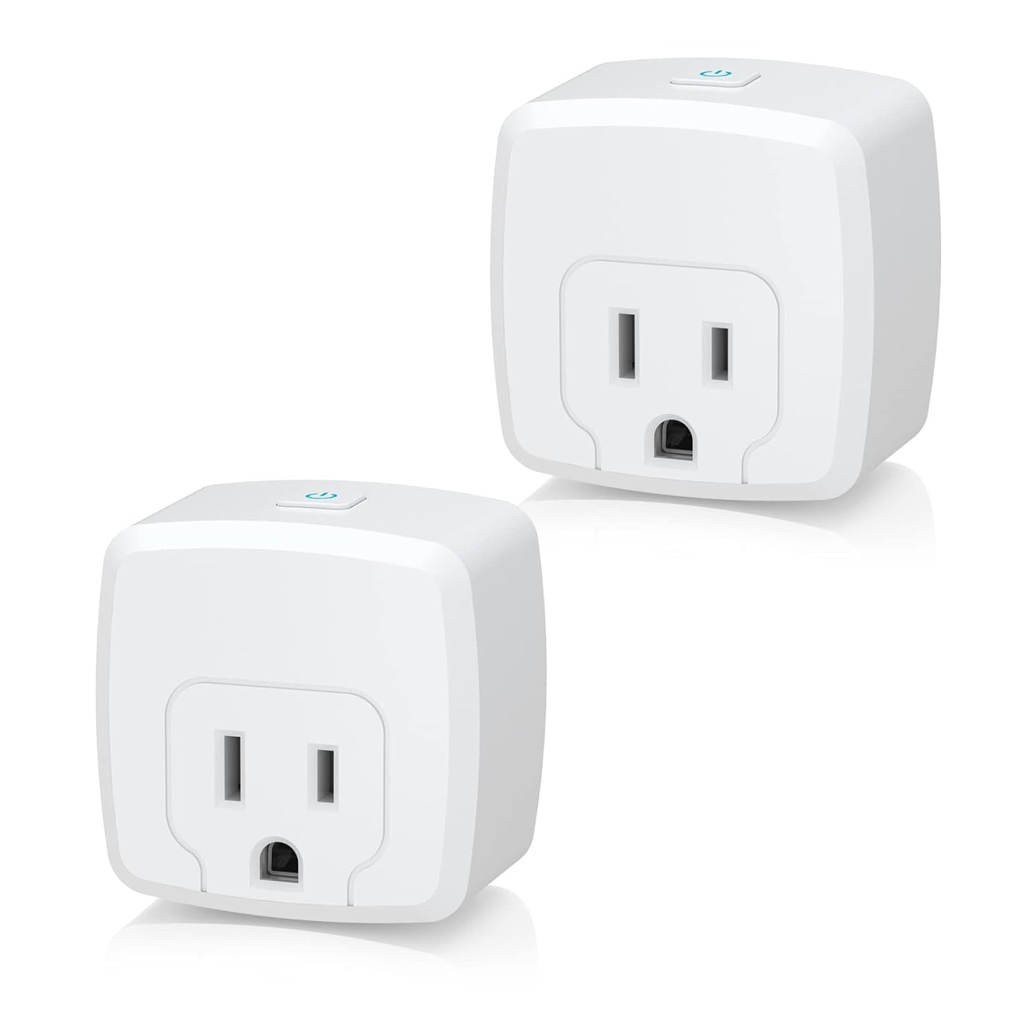 HBN Smart Plug Mini 15A, WiFi Smart Outlet Works with Alexa, Google Home Assistant, Remote Control with Timer Function, No Hub Required, ETL Certified, 2.4G WiFi Only, 2-Pack