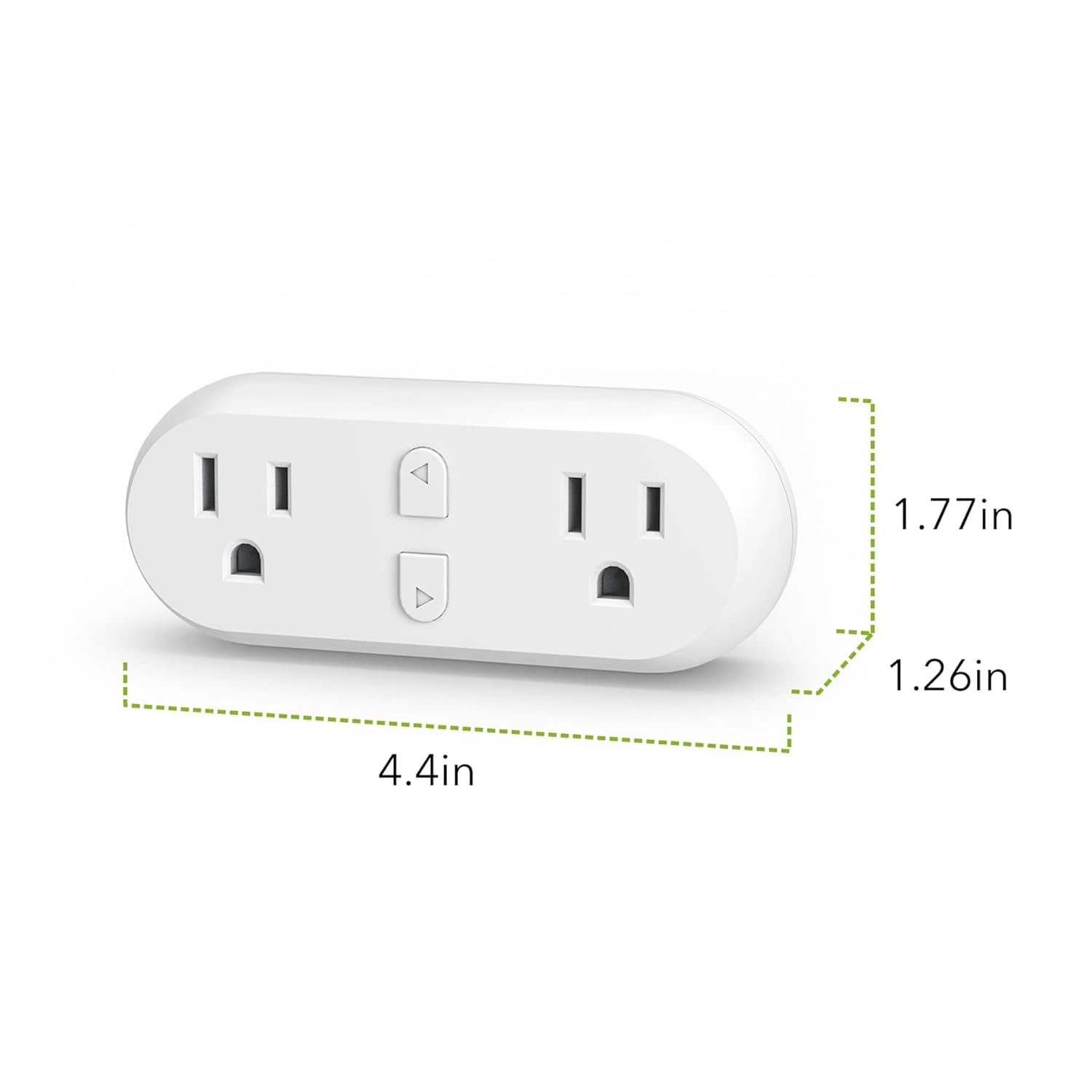HBN Smart Plug 15A, WiFi Outlet Extender Dual Socket Plugs Works with Alexa, Google Home Assistant, Remote Control with Timer Function, No Hub Required, ETL Certified, 2.4G WiFi Only, 2-Pack - Image 7
