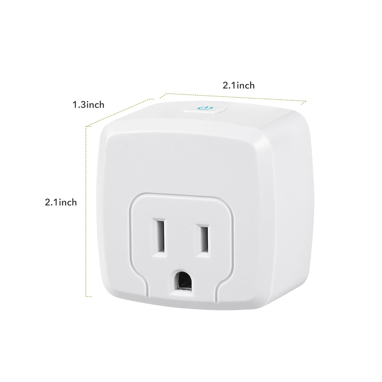 HBN Smart Plug Mini 15A, WiFi Smart Outlet Works with Alexa, Google Home Assistant, Remote Control with Timer Function, No Hub Required, ETL Certified, 2.4G WiFi Only, 2-Pack - Image 7